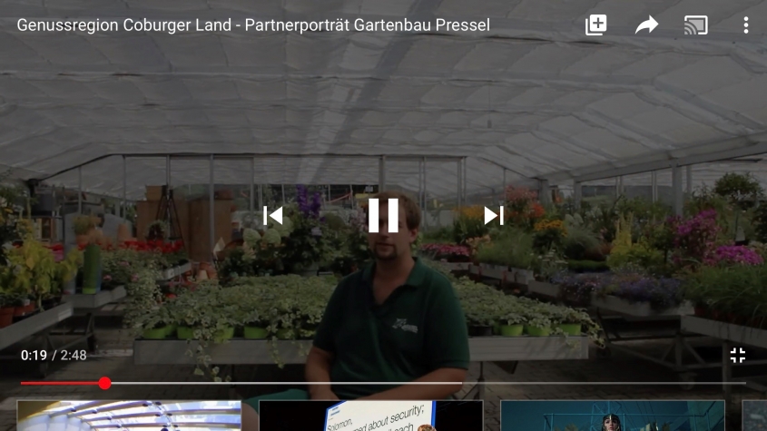 Zu Besuch bei... Gartenbau Pressel - Genussregion Coburger Land
